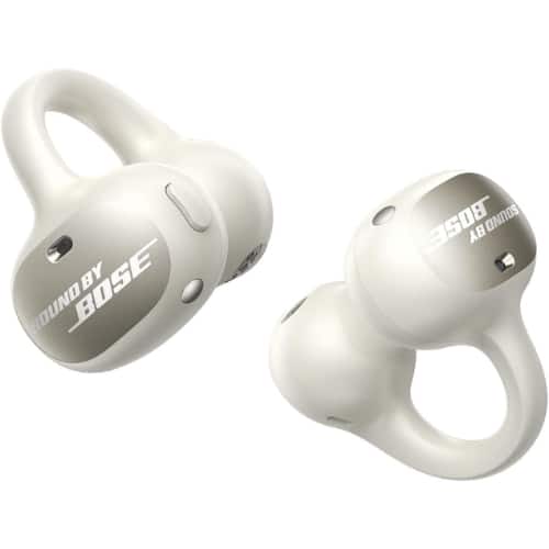 Baseus - Inspire XC1 Open-Ear Clip-On Earbuds, Sound by Bose, Dolby Audio, 40H Playtime, IP66 Waterproof Starlight Off-Whi