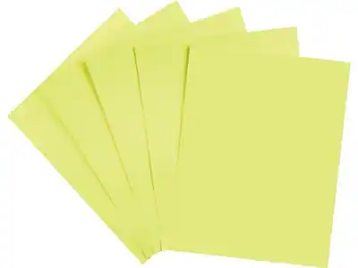 Front. Staples - Brights Multipurpose Paper, 24 lbs., 8.5" x 11", Light Yellow, 500/Ream - Yellow.