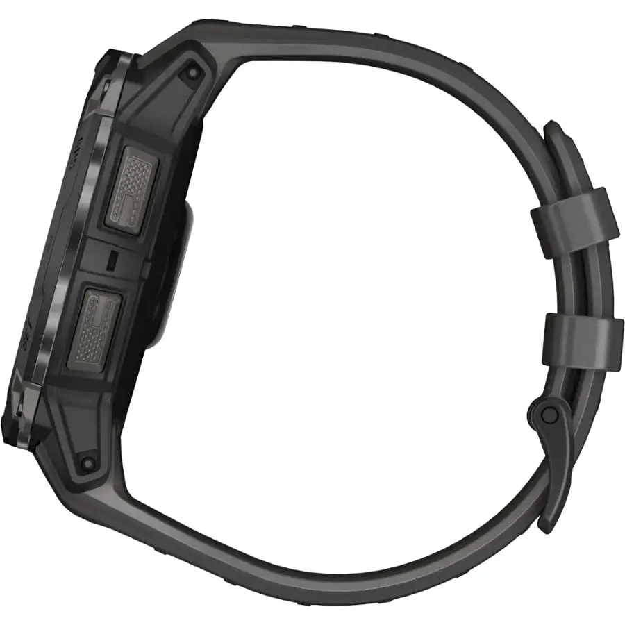 Alt View 8. Garmin - Instinct  3 GPS Smartwatch 50 mm AMOLED - Black with Charcoal Band.