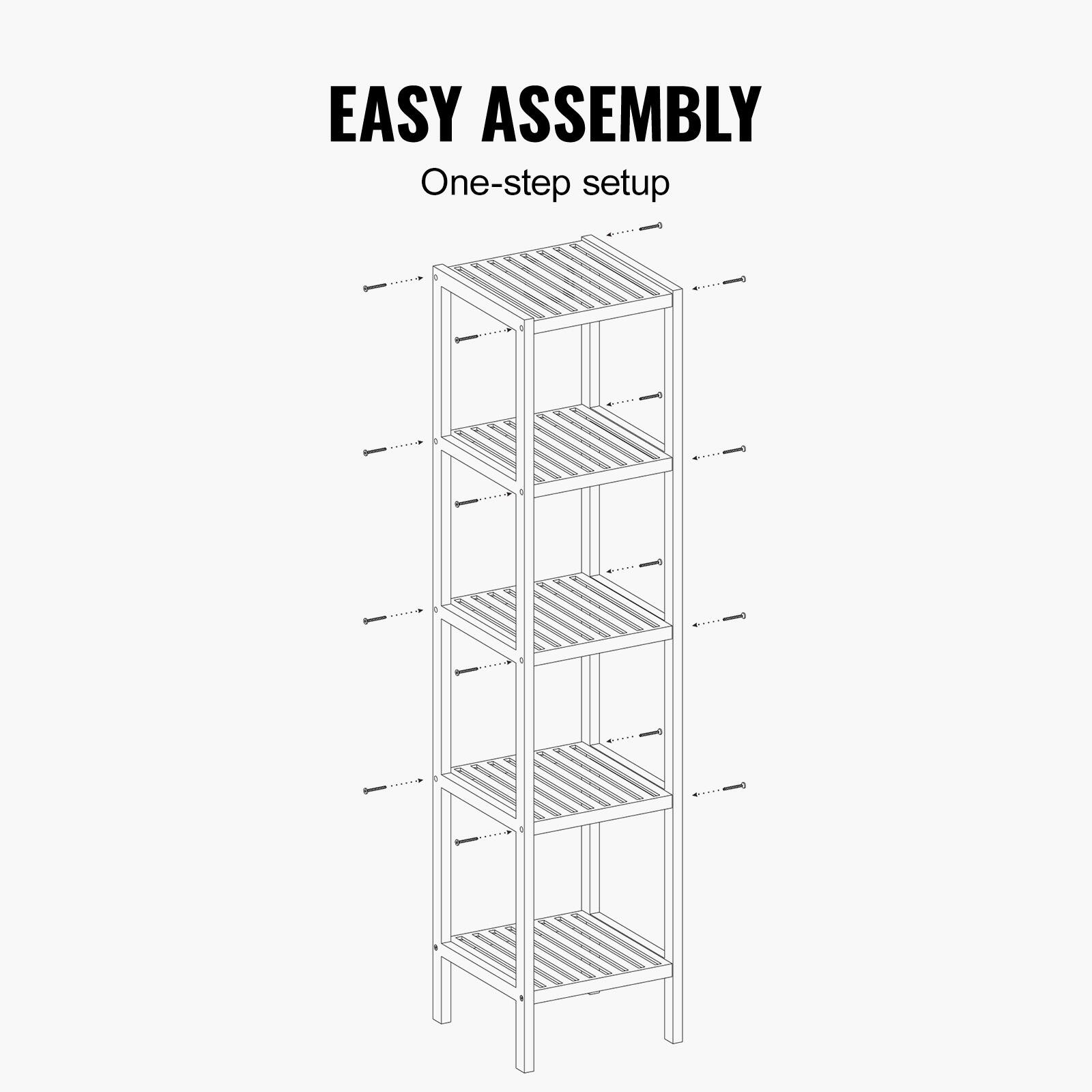 EASY ASSEMBLY  
One-step setup