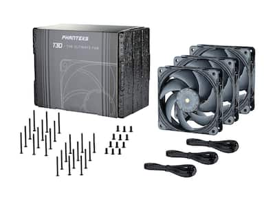 Phanteks T30 120 Fan Triple Pack, Premium High Performance, 4 Pin Phanteks T30 120 Fan Triple Pack, Premium High Performance, 4 Pin