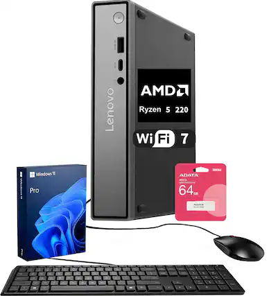 2 188 ra C Lenovo AMD Ryzen 5 220 Wi Fi 7 SARCELNA : Windows 11 Pro ADATA UC310 1 LIE Fiash Srive 64 GB ADATA