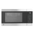 GE - 1.0 Cu. Ft. Convection Countertop Microwave with Air Fry - Stainless Steel