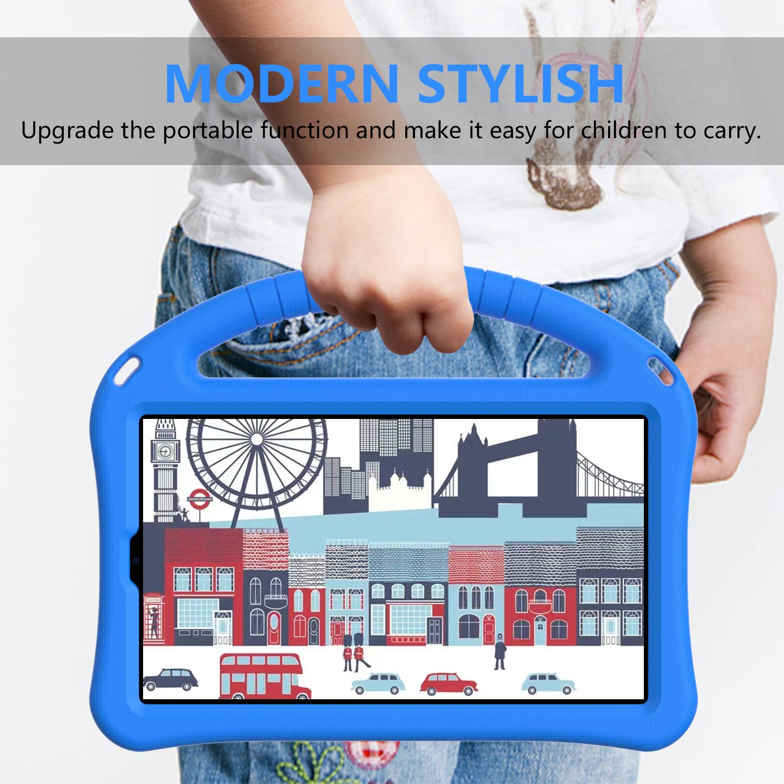 MODERN STYLISH  
Upgrade the portable function and make it easy for children to carry.