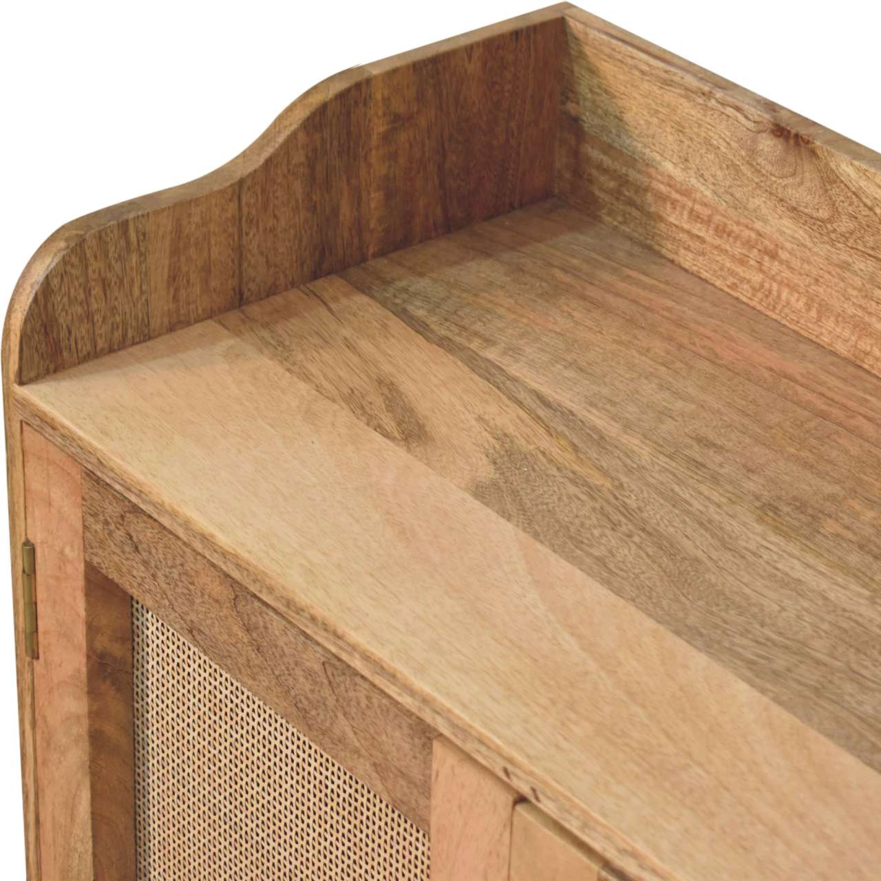 Alt View 1. Artisan Furniture - Artisan Furniture Solid Wood Larissa T-Bar Raised Cabinet, 2 Doors, Brown - Brown.