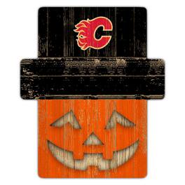 Fan Creations - Calgary Flames 12" x 12" Jack-O-Lantern Display - Orange