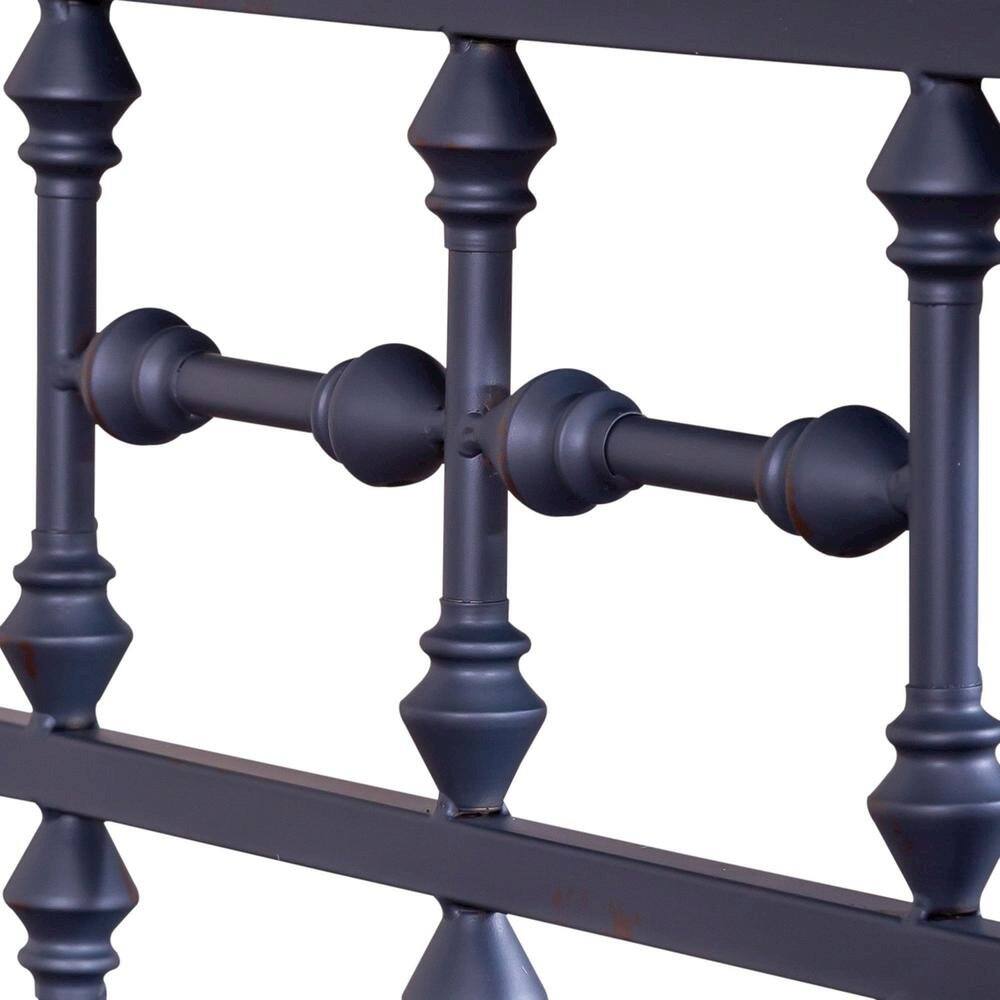 Alt View 5. Starlight Canyon Home - Navy Metal Nightstand – Stylish Metal Side Table for Bedroom or Living Room - Black.