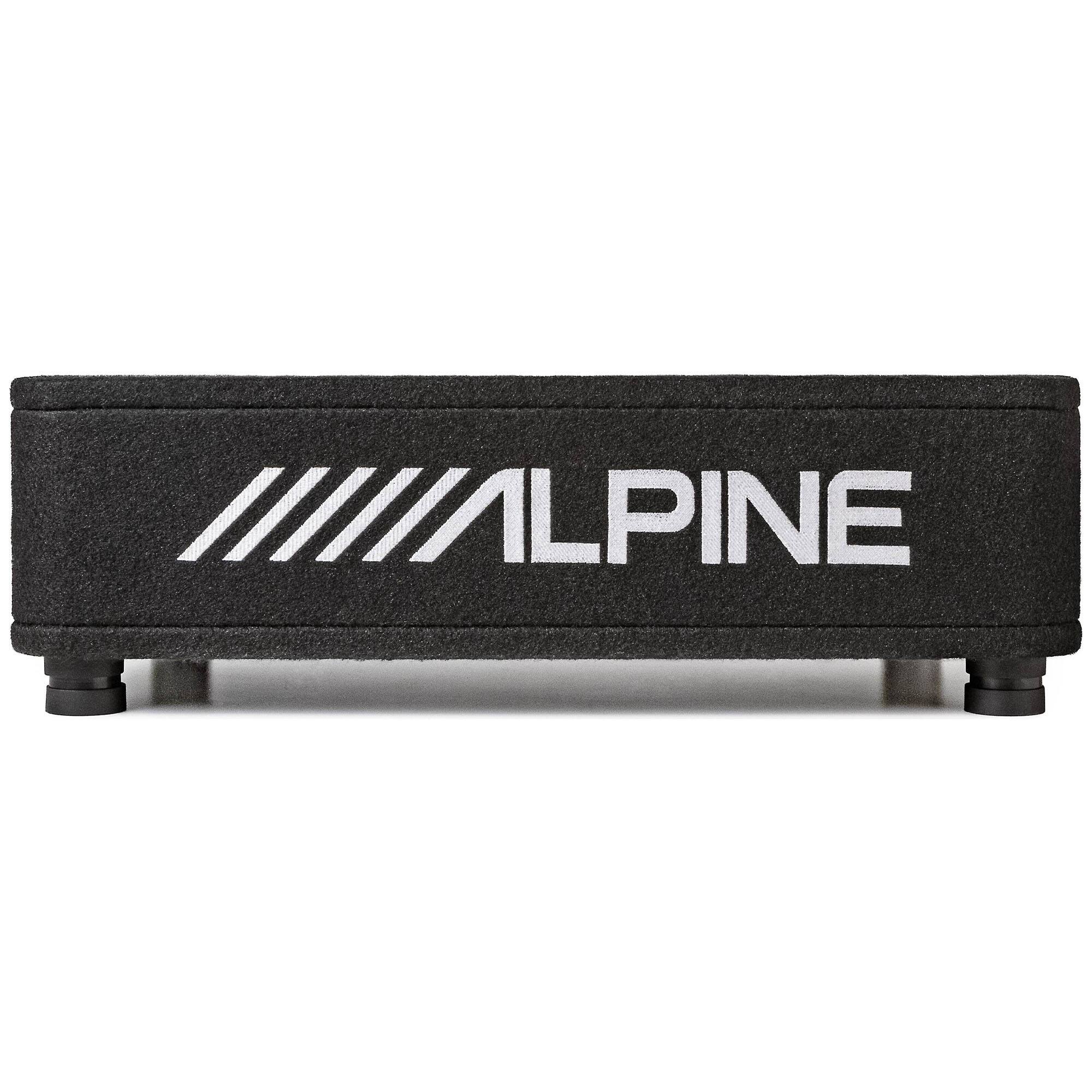 Alt View 10. Alpine - Alpine RS-SB10 10" Alpine Halo R-Series "R2" Preloaded Subwoofer Enclosure - Black/Gray.