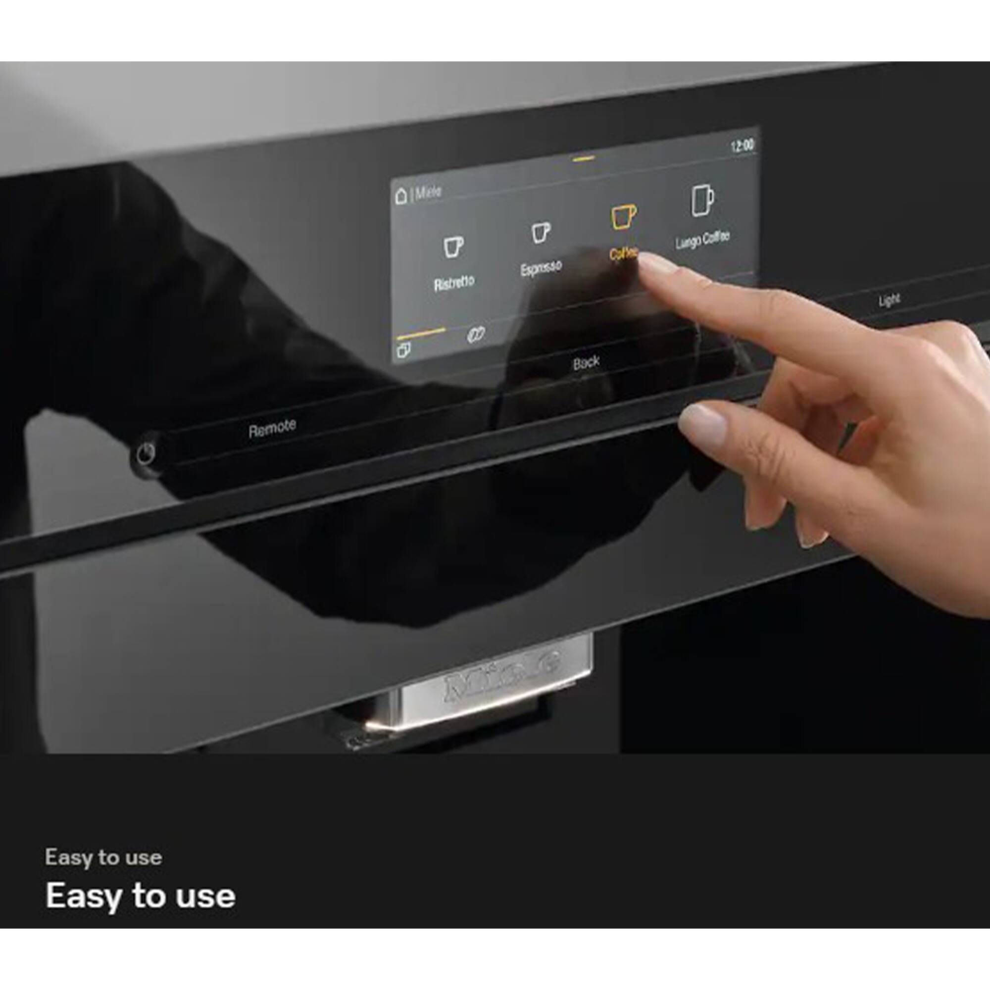 12:00 Meie Ristretto Espresso Caffe Lungo Coffee Light Back Remote Mine Easy to use Easy to use