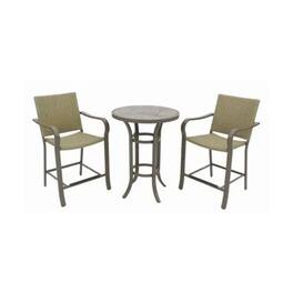 Four Seasons Courtyard - Amalfi 3 Piece Balcony Height Outdoor Dining Set - Beige