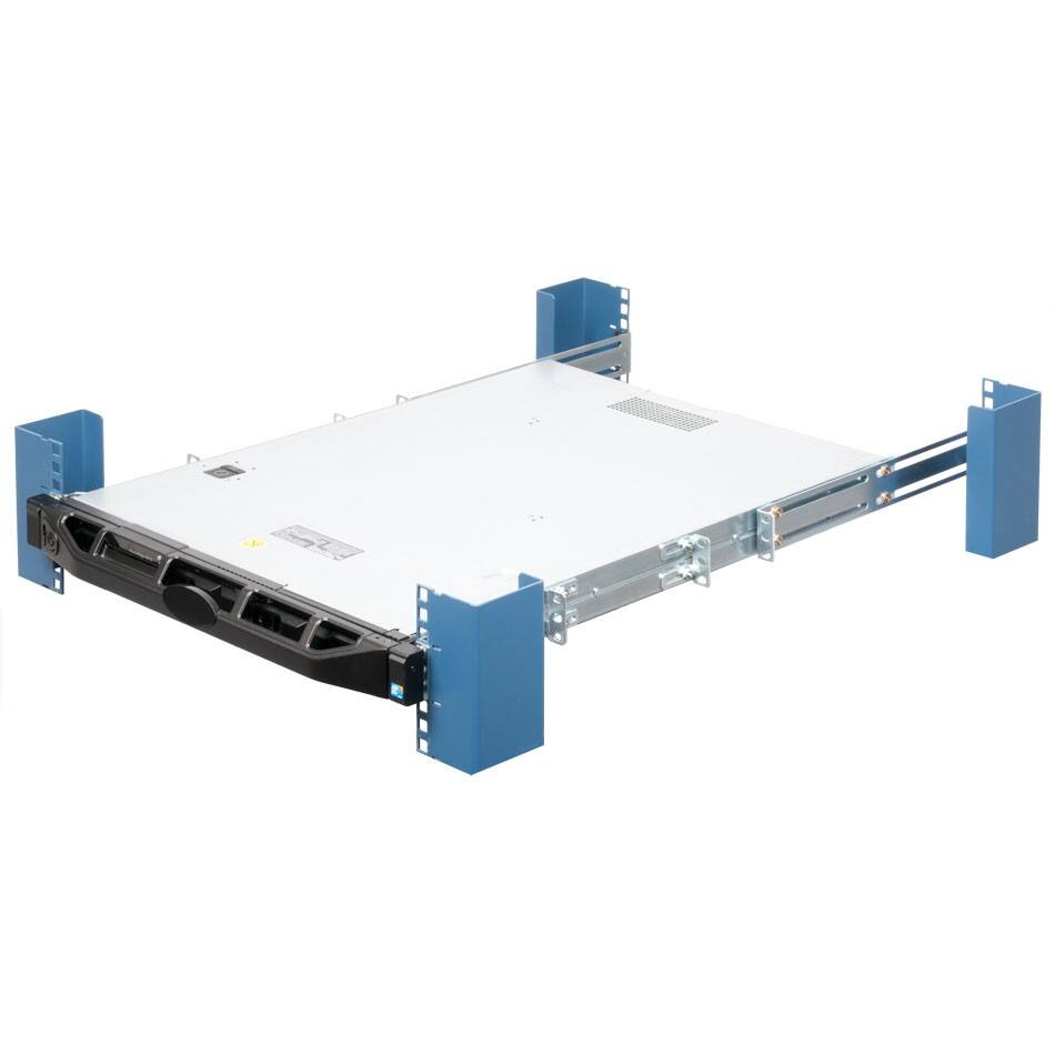 Alt View 1. RackSolutions - RackSolutions 1U 110-F Fixed Rail for Dell - Black.