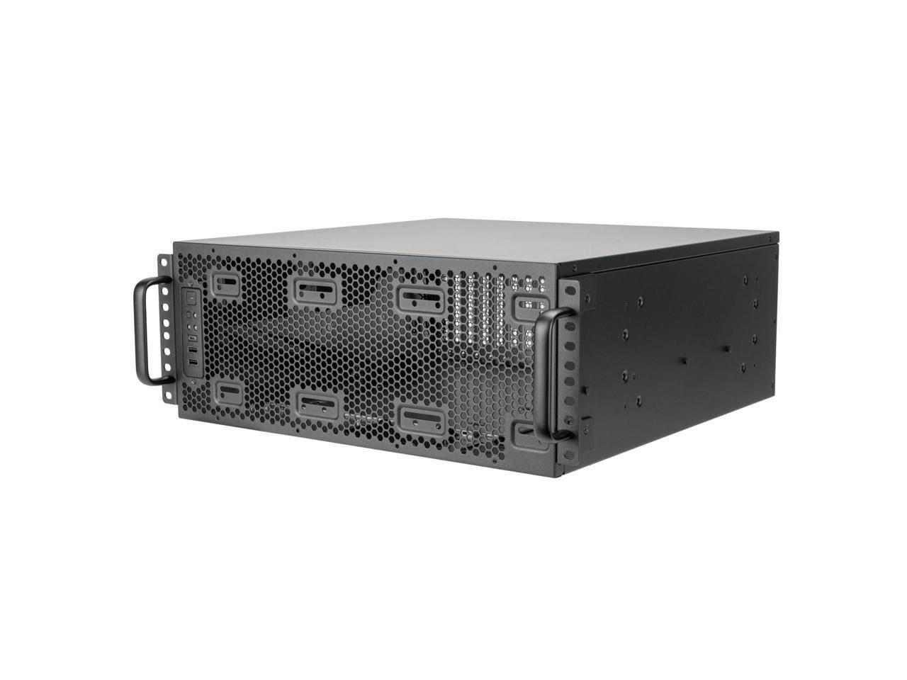SilverStone SST RM4A Black 4U Rackmount Server Chassis with Enhanced ...