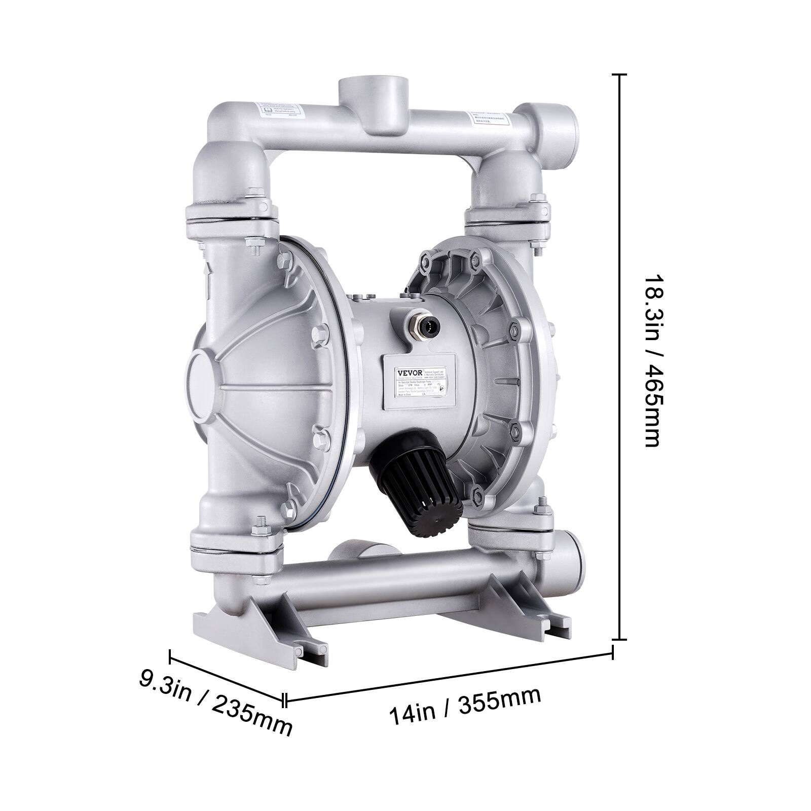 VEVOR 18.3in / 465mm 9.3in / 235mm 14in / 355mm
