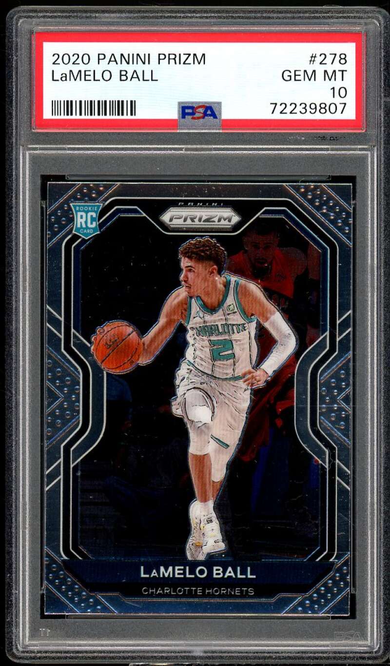2020 PANINI PRIZM LaMELO BALL FSA #278 GEM MT 10 72239807 ROOKIE RC CARD PE.LLH PRIZM XRALITIE 2 LAMELO BALL CHARLOTTE HORNETS 1T