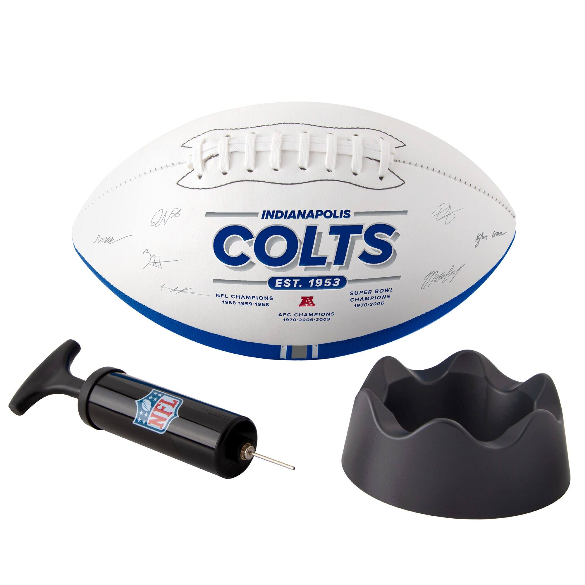 INDIANAPOLIS COLTS  
EST. 1953  
NFL CHAMPIONS 1958-1959-1968  
AFC CHAMPIONS 1970-2006  
SUPER BOWL CHAMPIONS 1970-2006  
AFC CHAMPIONS 1970-2006  
NFL CHAMPIONS 1958-1959-1968  
AFC CHAMPIONS 1970-2006  
SUPER BOWL CHAMPIONS 1970-2006