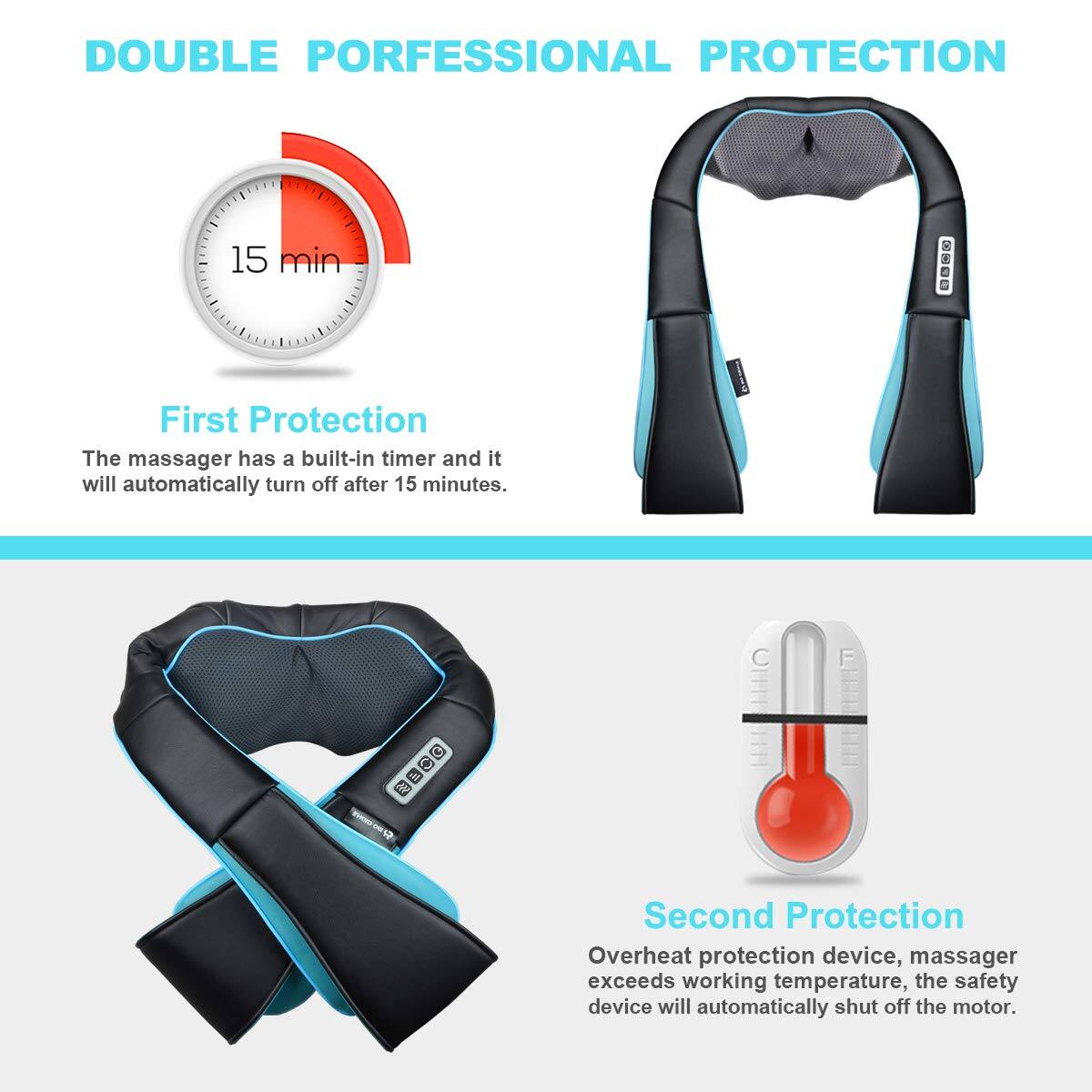 The Best Inks Shiatsu Neck And Shoulder With Heat Deep Kneading Massage ...