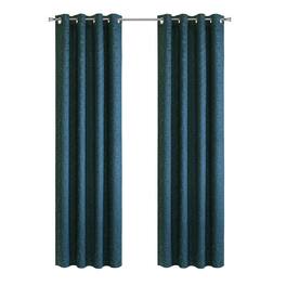 Commonwealth Home Fashions - Habitat Bristol Room Darkening UV Protecion Grommet Curtain Panel for Windows 52" x 95" - Navy