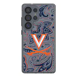 Keyscaper - NCAA - Virginia Cavaliers Paisley Galaxy Clear Case - S24 Ultra - Multicolor