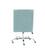 Alt View 12. Linon Home Décor - Donora Plush Fabric Adjustable Office Chair With Chrome Base - Aqua.