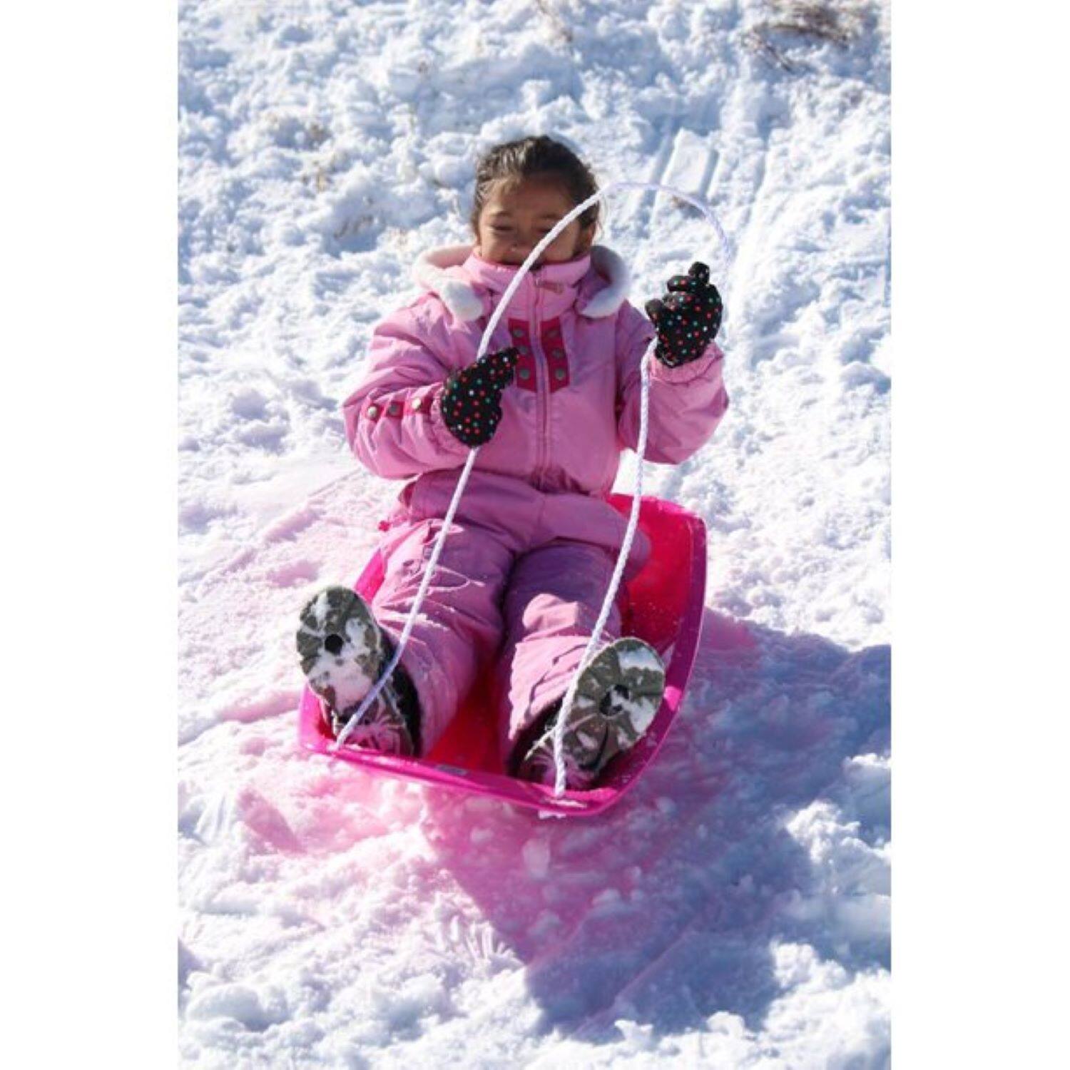 Alt View 1. Slippery Racer - Slippery Racer Downhill Sprinter Kids Toddler Plastic Toboggan Snow Sled, Blue - Blue.