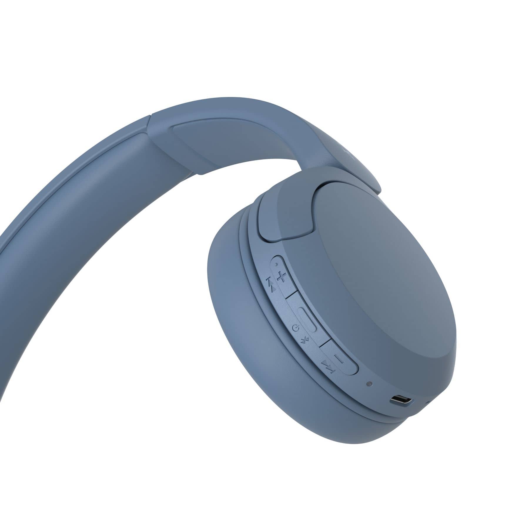 Angle. Sony - WH-CH520 Wireless Headphone with Microphone - Blue.