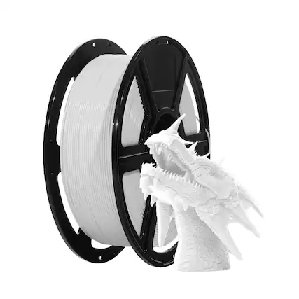 Front. Flashforge - Flashforge Rapid PLA Filament 1.75mm White, Max 500mm/s High Speed Printing, 1kg (2.2lbs) Spool, Dim Accuracy +/- 0.02mm - White.