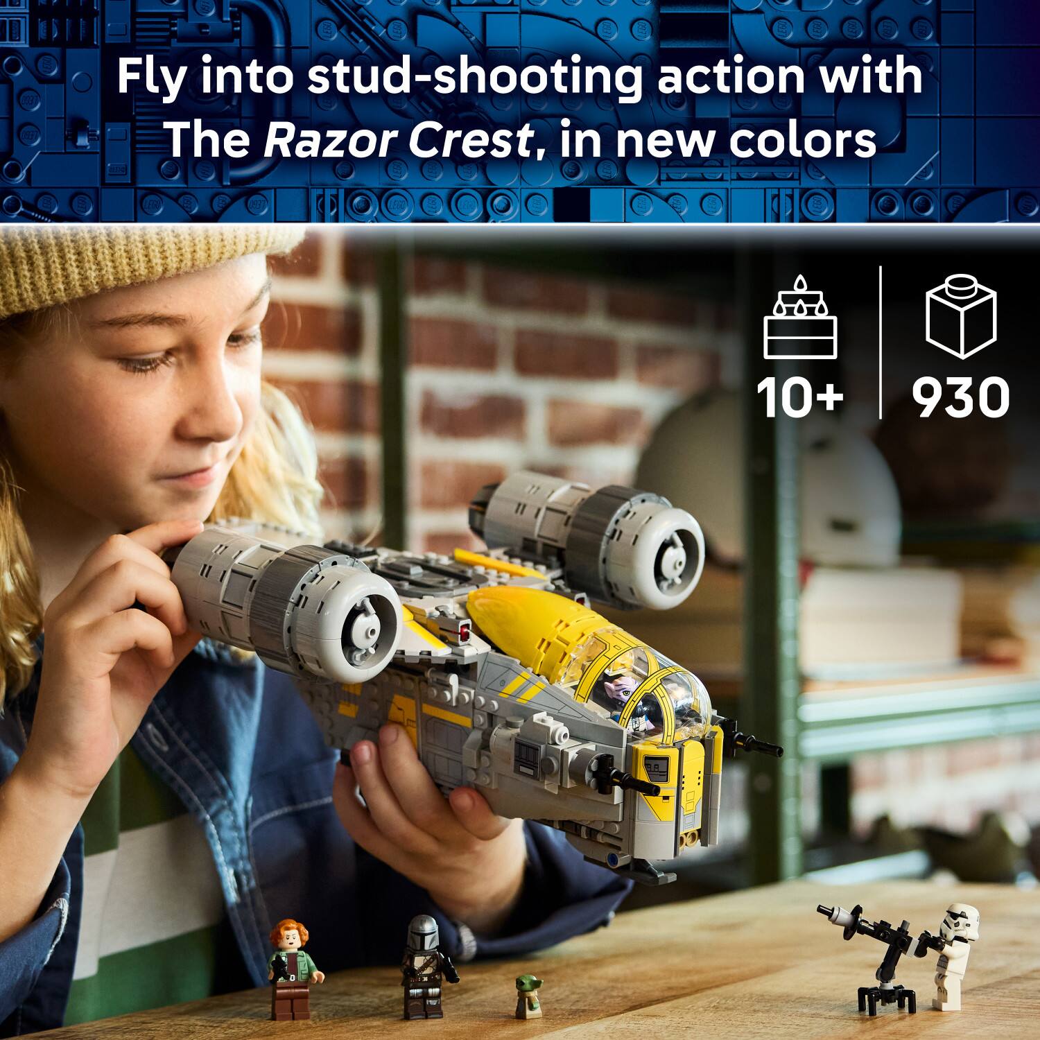Fly into stud-shooting action with The Razor Crest, in new colors

10+ 930