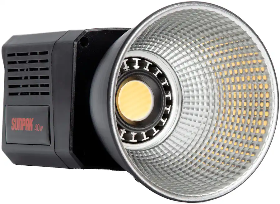 Sunpak COB 40 Bi Color 40W COB LED Video Light Black SP-LED40W-CLB ...