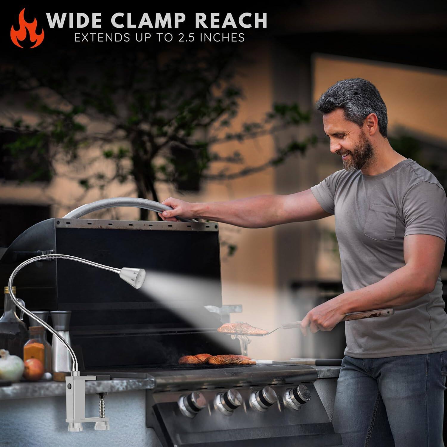 WIDE CLAMP REACH  
EXTENDS UP TO 2.5 INCHES