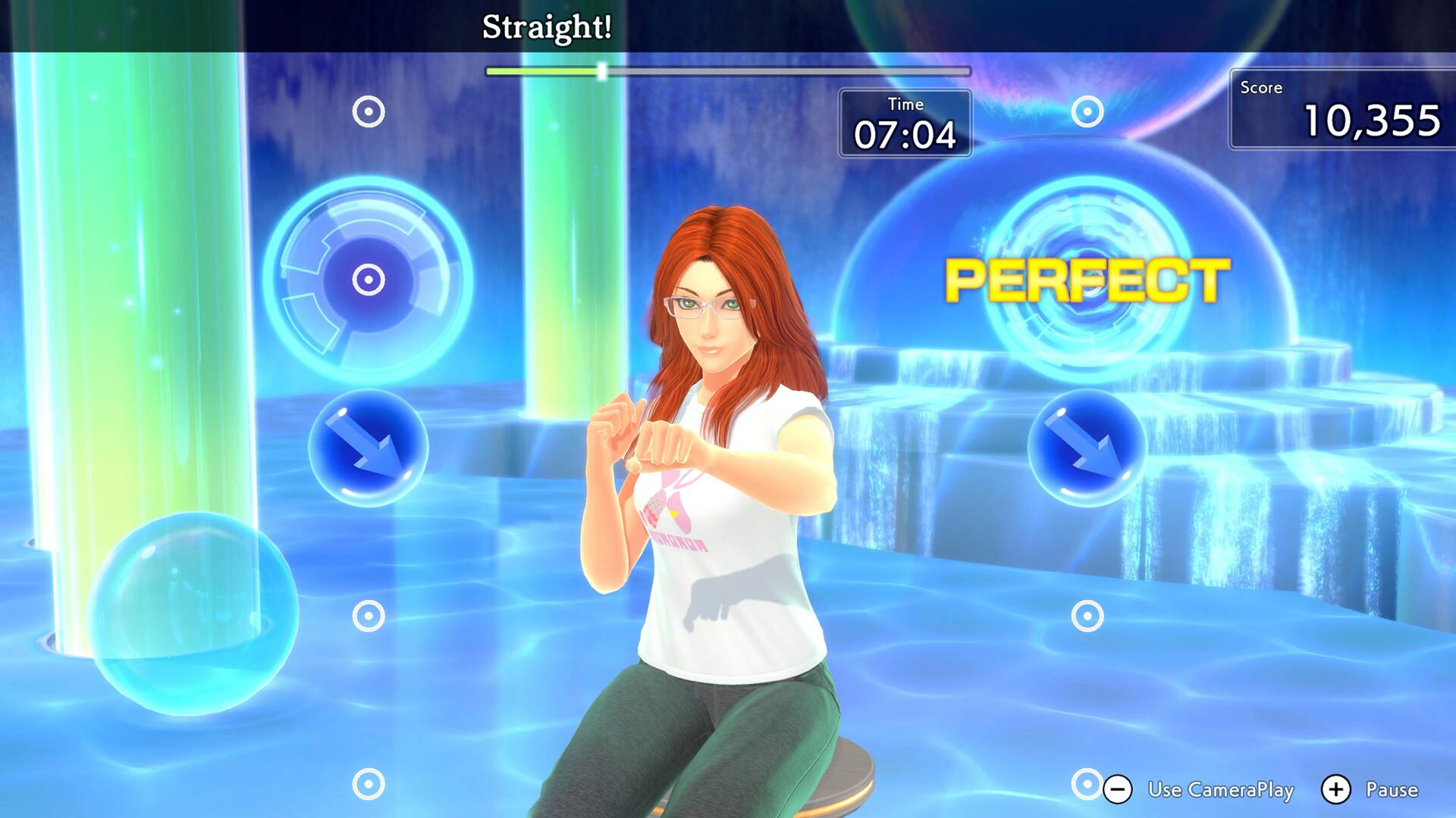 Straight!  
Time 07:04  
Score 10,355  
PERFECT  
Use CameraPlay + Pause