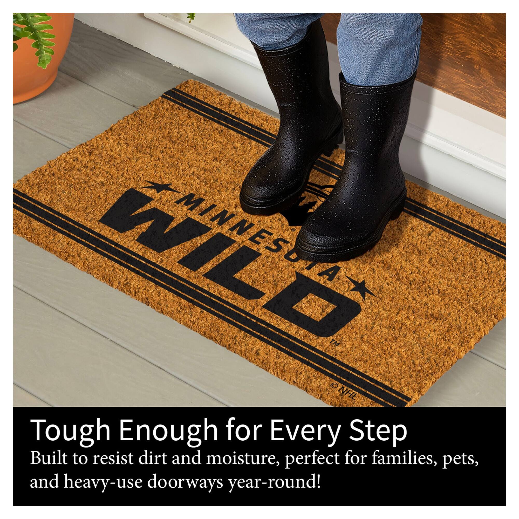 WILD MINNESOTA  
NHL  
Tough Enough for Every Step  
Built to resist dirt and moisture, perfect for families, pets, and heavy-use doorways year-round!