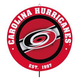 Evergreen Enterprises - Carolina Hurricanes 15" LED Round Metal Lit Wall Sign - Multicolor