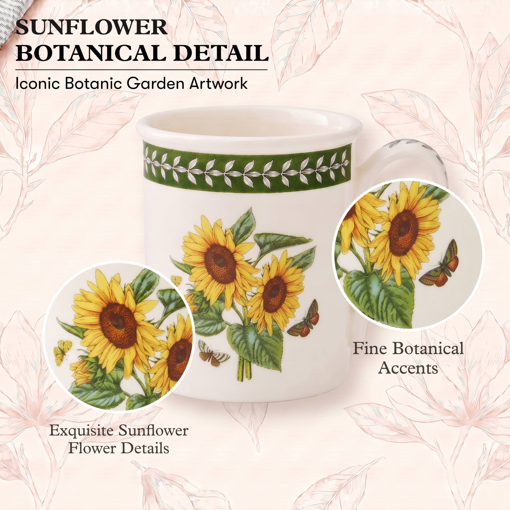 SUNFLOWER BOTANICAL DETAIL  
Iconic Botanic Garden Artwork  
Fine Botanical Accents  
Exquisite Sunflower Flower Details
