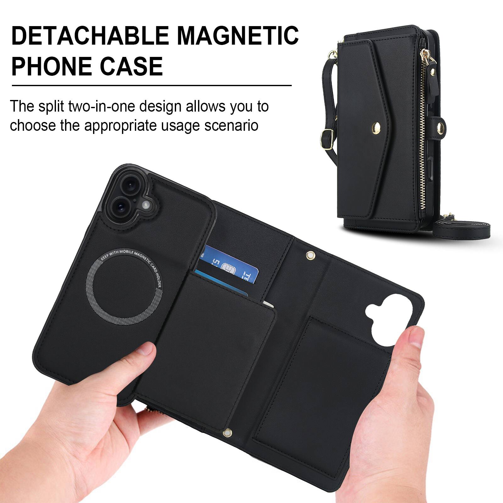 DETACHABLE MAGNETIC PHONE CASE

The split two-in-one design allows you to choose the appropriate usage scenario

WITH MOBILE ETDA MAGNETIC CARD HOLDER