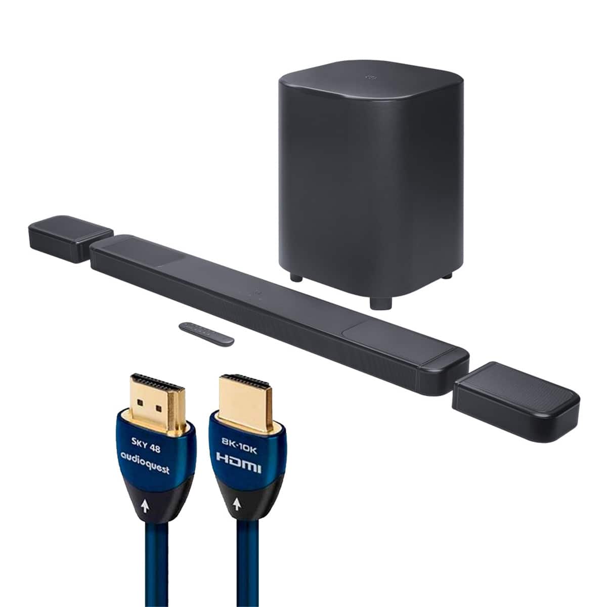 JBL - BAR 1300X MK2 11.1.4 Channel Soundbar with AudioQuest Sky 3m HDMI Cable - Black