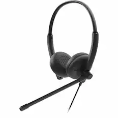 Front. Dell - Dell Wired Headset - WH125 - Stereo - USB Type A - Wired - 20 Hz to 20 kHz - Over-the-head, On-ear - Binaural - Red.