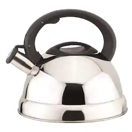 J&V TEXTILES - Stainless Steel Whistling Tea Kettle, 3.0 Liter - Silver