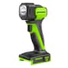 Front. Greenworks - Greenworks 24V Cordless High Intensity LED Flashlight, 200lm Handheld Light - Tool Only, Battery and Charger Not Included.