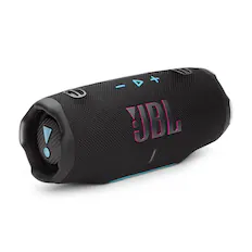 Front. JBL - Charge 6 Portable Wireless Speaker - 2025 - Black/Teal.