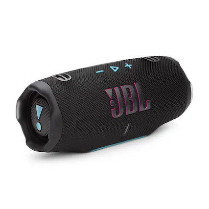 Front. JBL - Charge 6 Portable Wireless Speaker - 2025 - Black/Teal.