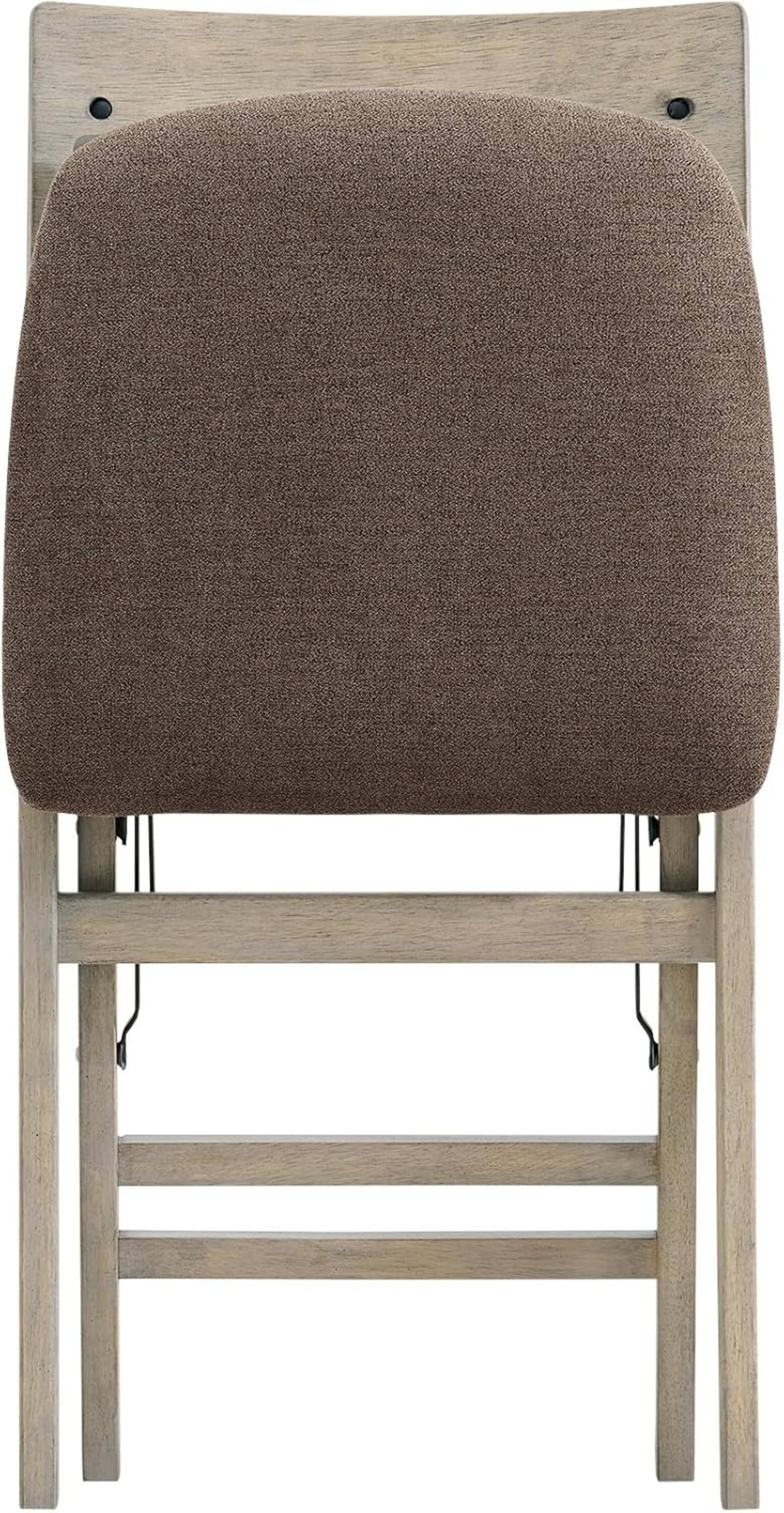 Alt View 8. Stakmore - Stakmore Classic Comfort Curve Back Folding Chair, Driftwood Frame with Bravado Aztec Fabric - Gray.