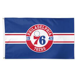 WinCraft - Philadelphia 76ers 3' x 5' Applique Flag - Multicolor