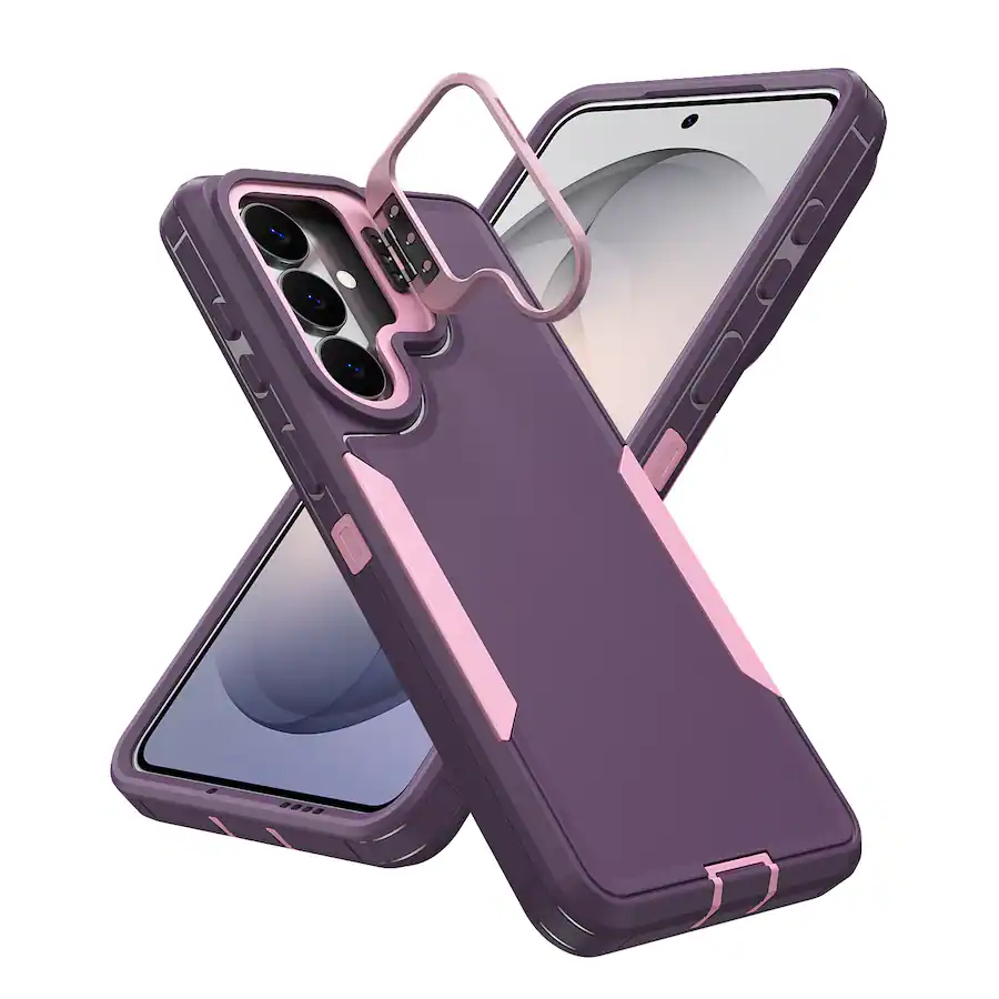 Dteck For Samsung Galaxy S25 FE Rugged Case, Heavy Duty Dual Layer ...