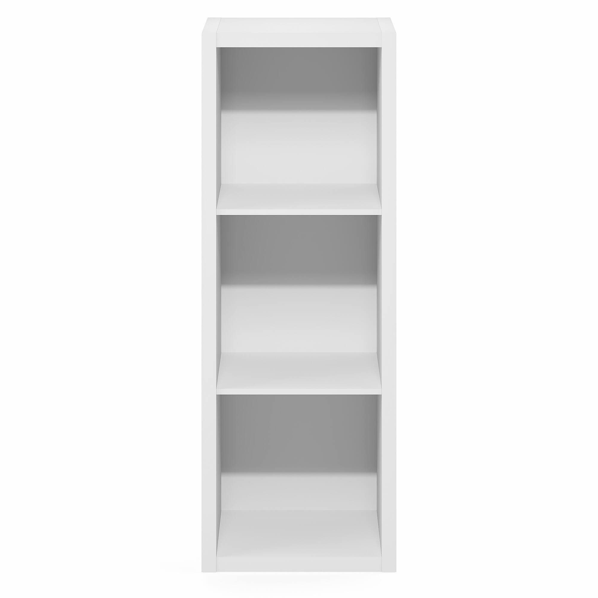 Alt View 7. Furinno - CUBICLE Book Shelf, 3-Cube Bookshelf, Bookcase, Reversible, Closed Back, Extra Thick Frame, 14.6 x 15.9 x 44 - White.
