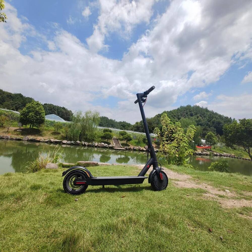 Alt View 4. Loheer - Loheer Adult Electric Scooter Folding Motorized Commuter Scooter Black - Black.