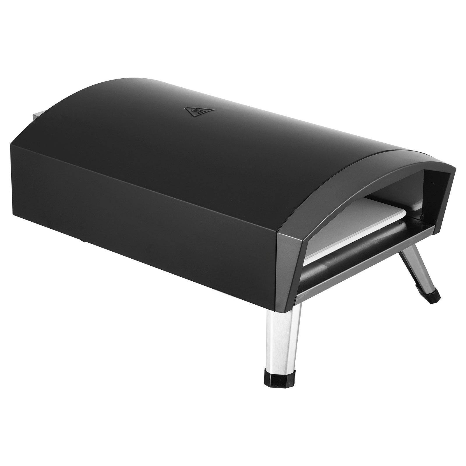 Alt View 8. Glintex - 12in Pizza Oven Gas Maker, Portable Outdoor Foldable Oven for Camping and Backyard Cooking - Black.