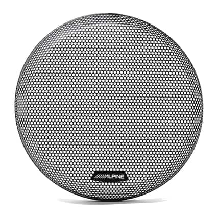Front. Alpine - Alpine KTE-10G.3 Grille for 10" Type-R and Type-S subwoofers - Black/Gray.