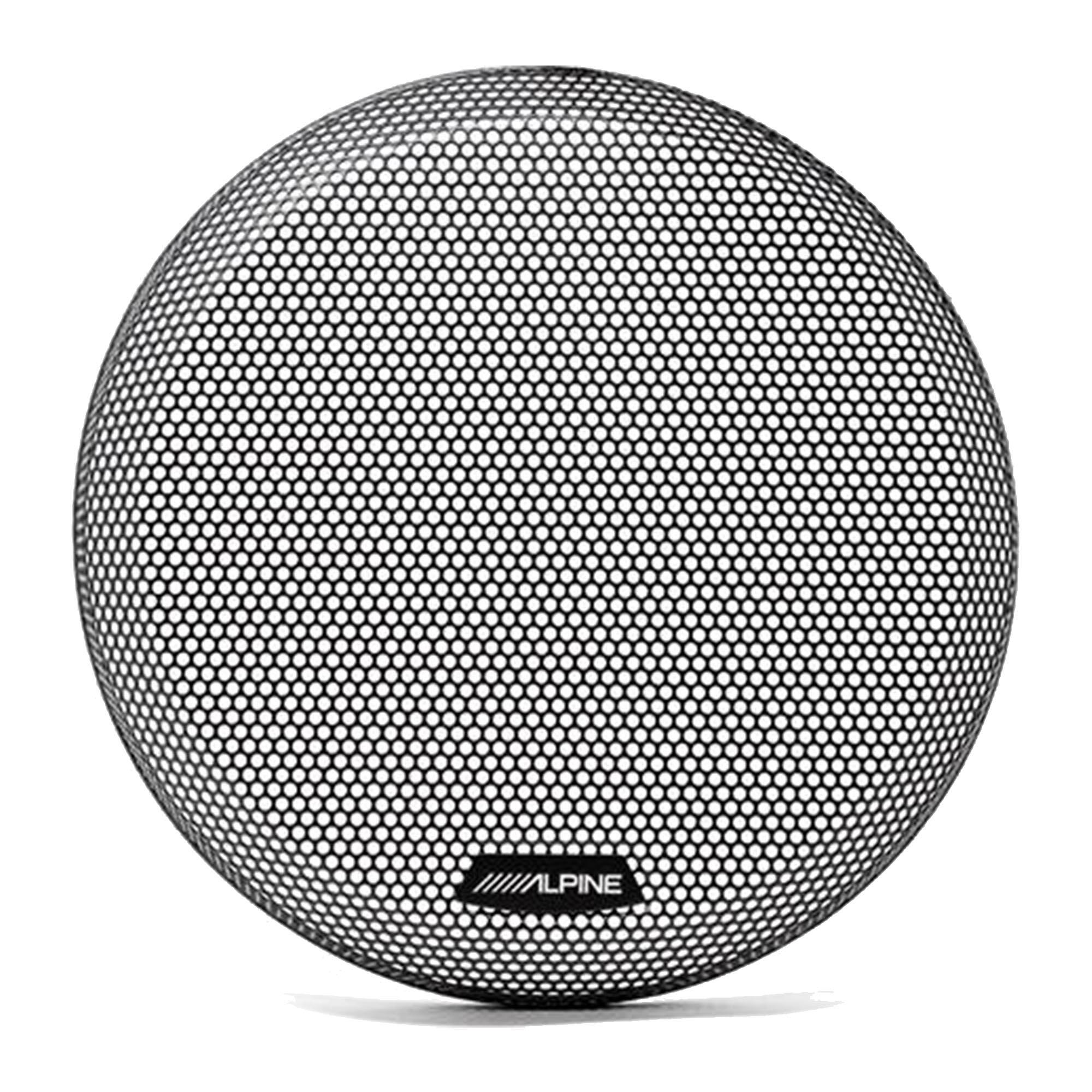Front. Alpine - Alpine KTE-10G.3 Grille for 10" Type-R and Type-S subwoofers - Black/Gray.