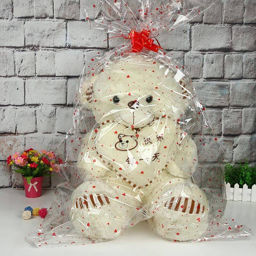 Alt View 5. Paradigms Interiors - Clear Basket Bags Inches Large Cellophane Printed Wrap For Gift Baskets - Default.