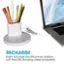 Easily recharge your lithium-ion battery with the USB charging cable (included).